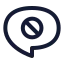 Comment Block icon with stroke rounded style